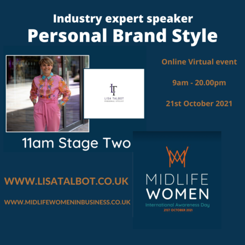 Midlife Women Expert Speaker Personal Brand Style with Lisa Talbot